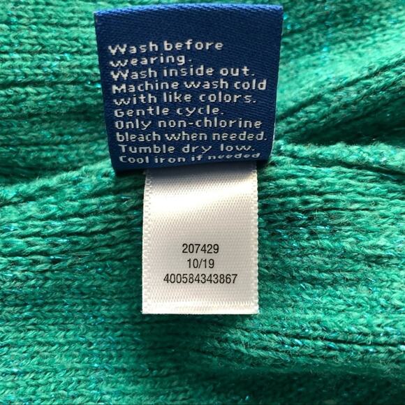 Apt. 9 Pullover Sleeveless V-Neck Sweater Vest Metallic Sparkle Size XL - Picture 8 of 14